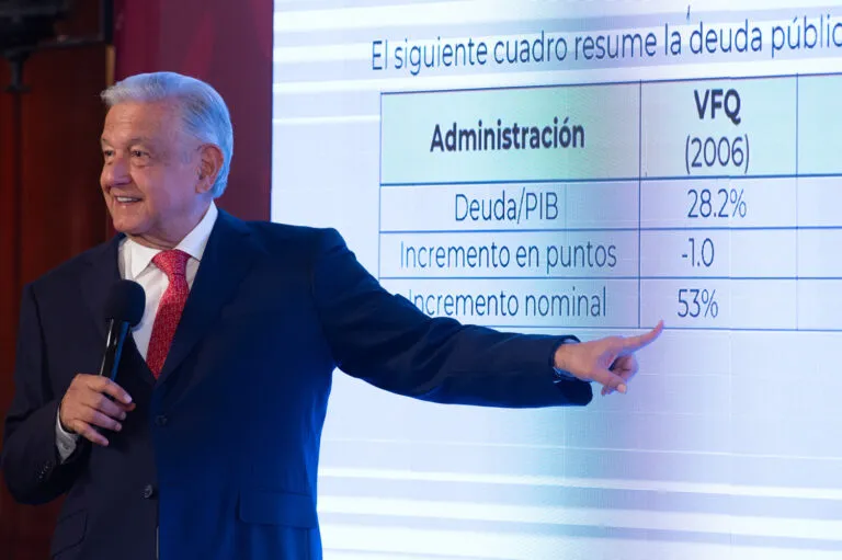 El presidente Andrés Manuel López Obrador afirmó que México tiene finanzas públicas fuertes, por lo que el Presupuesto 2024 garantiza estabilidad económica y social.